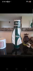 Stunning vintage McGibbon's ceramic golf bag whiskey decanter