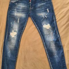DSQUARED2 Men's Denim Stretch Tapered Fit Jeans Size 54