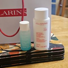 Clarins Cleansing Milk and Eye Make-Up Remover/NEW