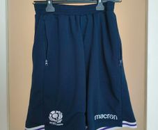 Retro 2010s Macron Scotland rugby training shorts
