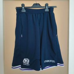 Retro 2010s Macron Scotland rugby training shorts