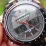 Naviforce 9024 Mens Sports Metal Wrist Quartz watch (Black -Red) Image 4
