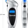 Digital Tyre Pressure Gauge 150 PSI 4 Settings for Car Truck Bicycle with Backlit LCD and Non-Slip Grip Tyre Pressure Checker, Silver Image 3