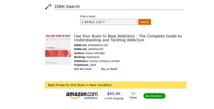 Use Your Brain to Beat Addiction : The Complete Guide to Understanding and Tackling Addiction, Susan Aldridge
