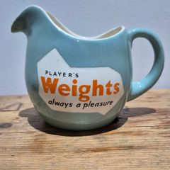 Players Weights Always A Pleasure Ceramic Water Jug