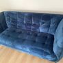 Blue Velvet 3-Seater and 2-Seater Sofas Image 3