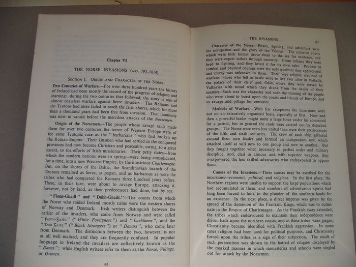 1960 'A Short History of the Irish People' by Educational Company of Ireland