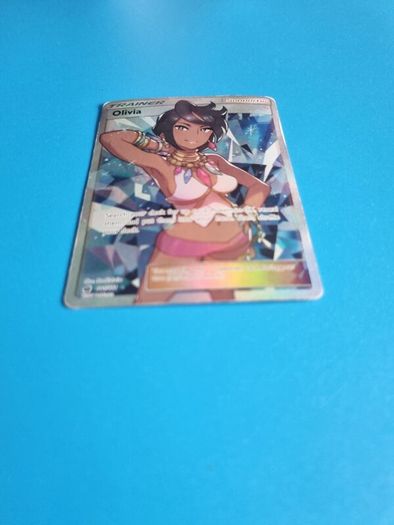 Olivia Rare Full Art Trainer Pokemon Card from Crimison Invasion (2017)