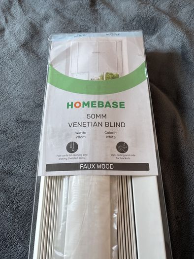 Faux wood blinds