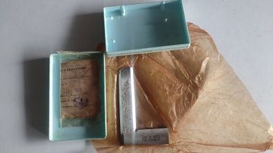 Vintage USSR Machinist Precision Bevel Edge Square ULP-100 100x60mm ChIZ NOS