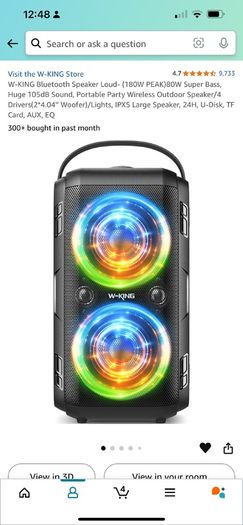 W-KING 80 Watt 105db Huge Sound Bluetooth Speaker