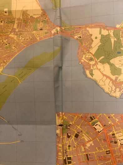 Vintage Ordnance Survey Map of Dublin 1984