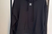 Women's cropped Adidas black Hoodie
