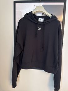 Women's cropped Adidas black Hoodie