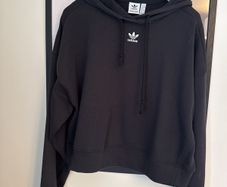 Women's cropped Adidas black Hoodie