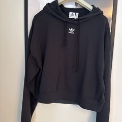 Women's cropped Adidas black Hoodie
