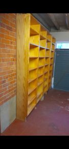 Wooden book shelves