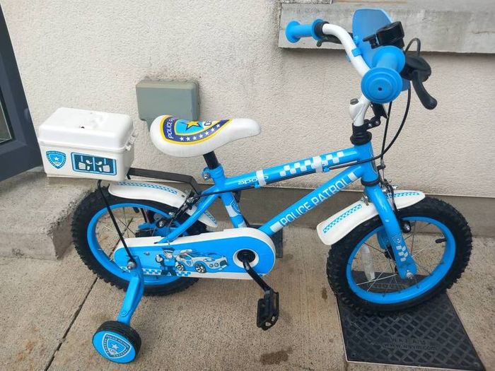 Kids police patrol bike size 14 inch wheels