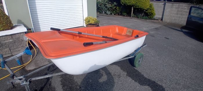 BIC 252 dinghy with small launching dolly