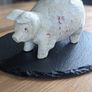 French vintage wooden pig Image 3