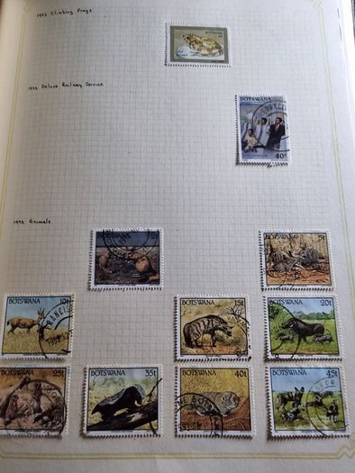 Stamp album 153 Botswana, Lesotho