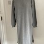 dress freequent brand size small grey sweatshirt dress with side slits Image 5