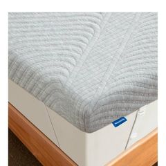 Fabulous New 7cm  Memory Foam Mattress Topper with 125-Night Sleep Trail Double(135x190x7cm) Silver Grey