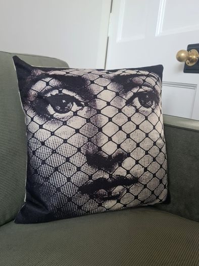 Fornasetti Style Cushion Cover with Filler
