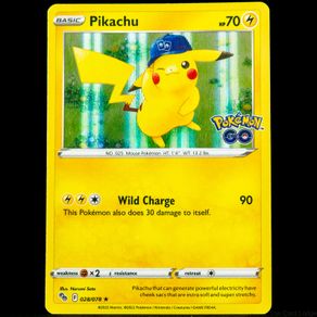 Pikachu 028/078 Holo Sword and Shield Pokemon Go Card