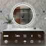 LED Bathroom Mirror Speakers Defogger 80cm Round Image 7