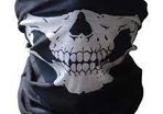 Skull Print Bandana Helmet Camping Neck Face Mask Paintball Sport Motorcycle Bike Headband Hiking Masque Halloween