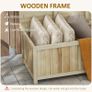 172 Litre Outdoor Storage Box, Wooden terrace Box Garden Storage Container, Natural Image 6