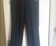 BNWT Disley exclusive dark navy trousers straight leg size UK16 Long EUR44 Long