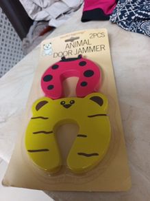 Beautiful  Beginnings Animal  Door Jammer X 2. B.N.W.T.