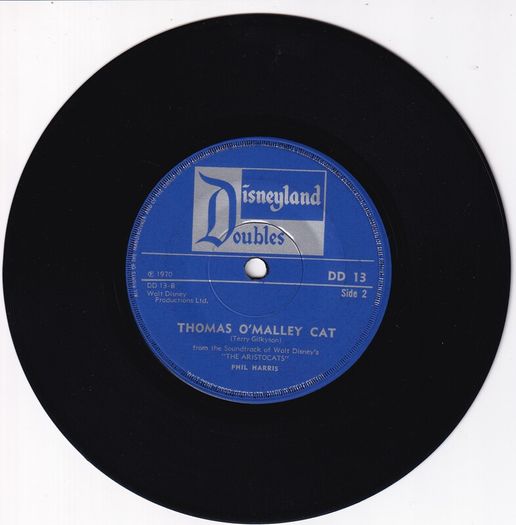 Disney The Aristocrats 1971 Uk Press Disneyland Doubles Records Single Picture Sleeve