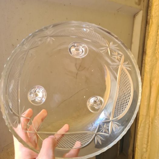 crystal centre piece bowl