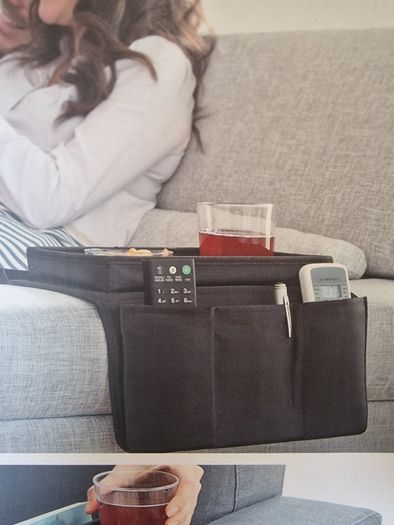NEW InnovaGoods Sofa Armrest Organiser & Tray - 6 Pockets