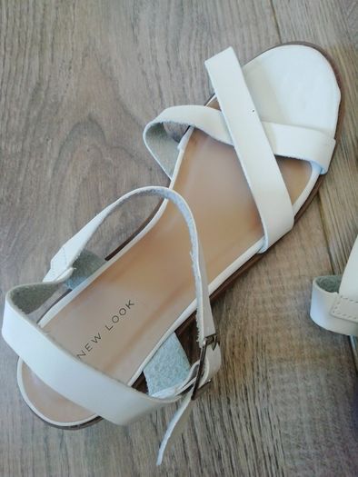 New Look white sandals size 8 as new