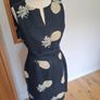 Navy Hobbs Linen Dress Size 12 Image 5