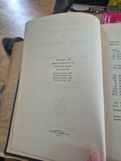 The Nature and Treatment of Mental Disorders (1944) by Dom Thomas Verner Moore