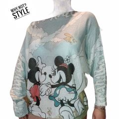 Openwork sweater WOMAN Mickey Mouse Minnie