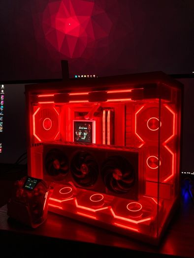 Brand new no cables flagship custom white amd gaming 4tb nvme pc 32gb ram 7800x3d 9070xt