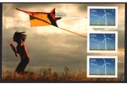 2011 Ireland Renewable Energy Technologies Commemorative Stamp Booklet Pane featuring Wind Mint Never Hinged (MNH). Hibernian HP211.