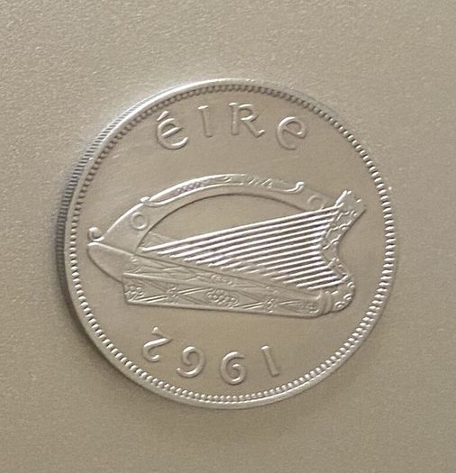 EIRE, 1962 Half Crown. Free Post