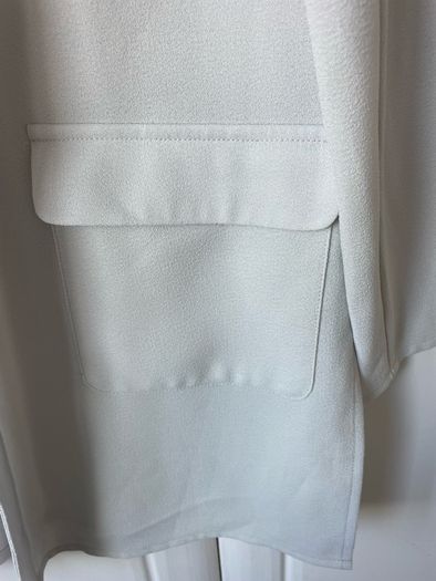 jacket grey green shade edge to edge blazer jacket size 12/14