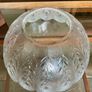 Vintage ARC Arcoroc France Scalloped Textured Leaf Design Glass Fruit Salad Bowl Image 3