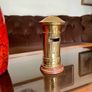Vintage Novelty Post Office Box Money Box Brass With Wooden Base Image 9