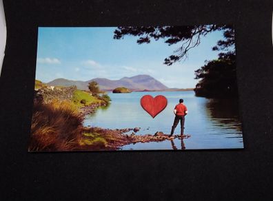 Ireland Postcard : Lough Fee , Connemara , Co. Galway - 1970s/80s