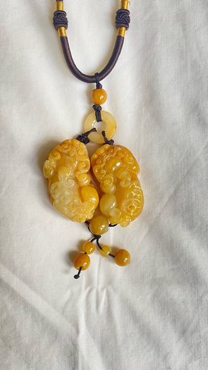 Yellow Jade Necklace