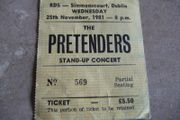 Pretenders Ticket Stub
